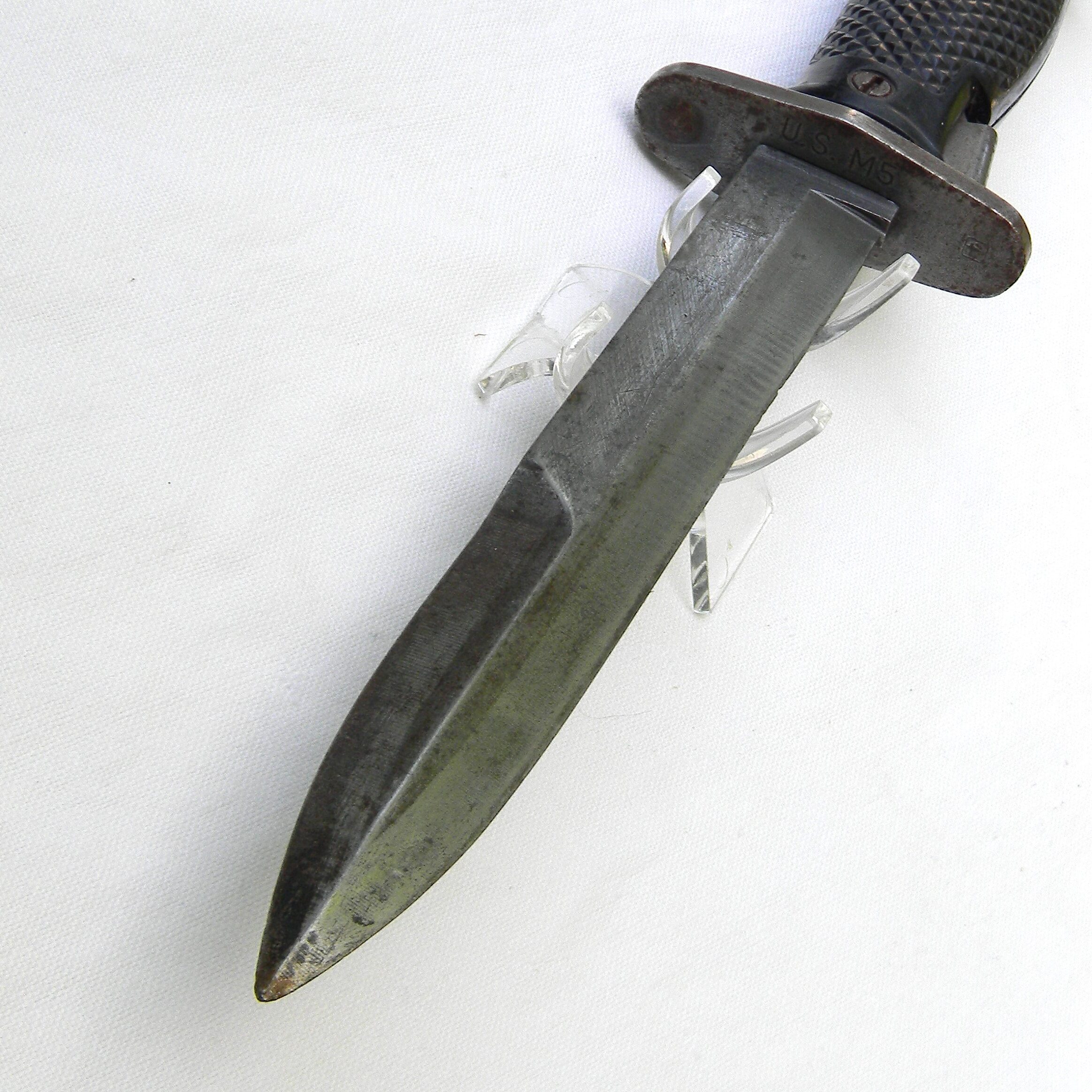 Korean War era Imperial Cutlery DAS-marked M5 bayonet for M1 Garand, WW2 era M8 scabbard - Image 10