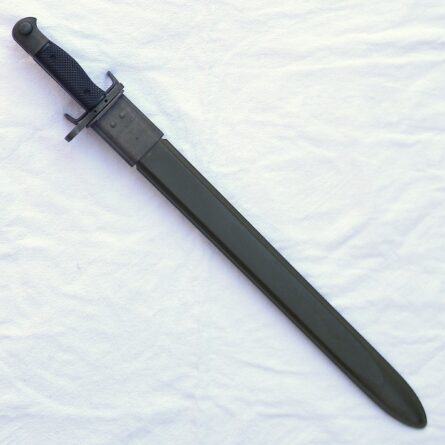 Vietnam War US-made GEN CUT 1960th M1917 bayonet for 12-gauge trench gun, original BA Inc. scabbard, rare UNUSED - Image 2