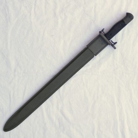 Vietnam War US-made GEN CUT 1960th M1917 bayonet for 12-gauge trench gun, original BA Inc. scabbard, rare UNUSED - Image 3