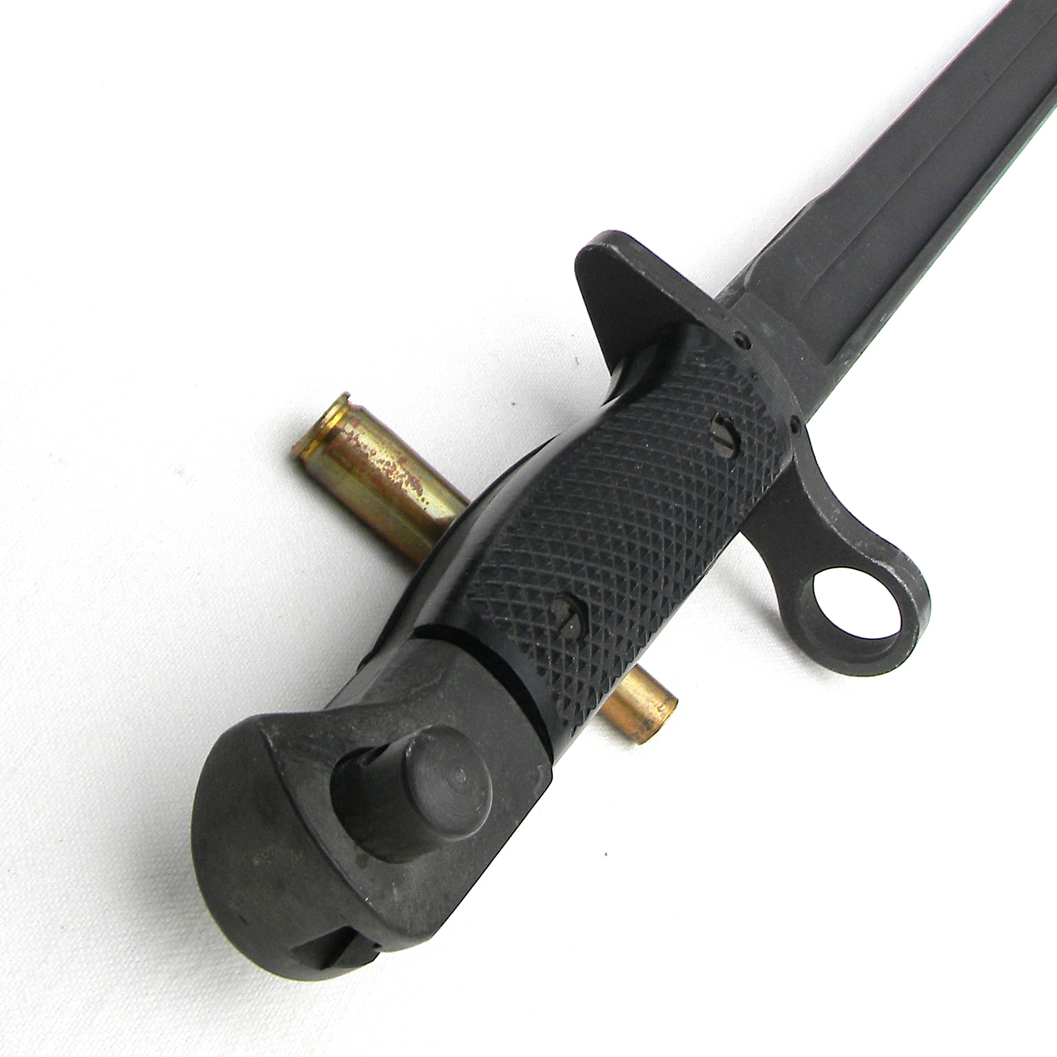 Vietnam War era rare Canadian Arsenals (CA) M1917 bayonet for US 12-gauge trench gun, original scabbard, 1960s production; UNUSED - Image 9