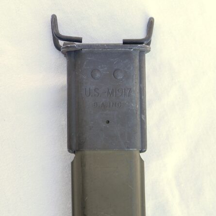 Vietnam War Canadian Arsenals Ltd M1917 bayonet for US 12-gauge trench gun, original DA-stamped BA Inc scabbard, 1960th production; great condition - Image 5