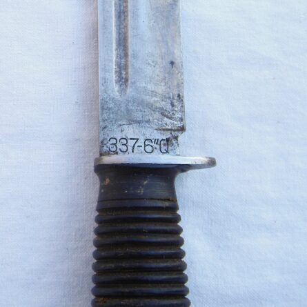 USA WW2 era CASE XX 337-6Q Quartermaster fighting knife, original scabbard - Image 11