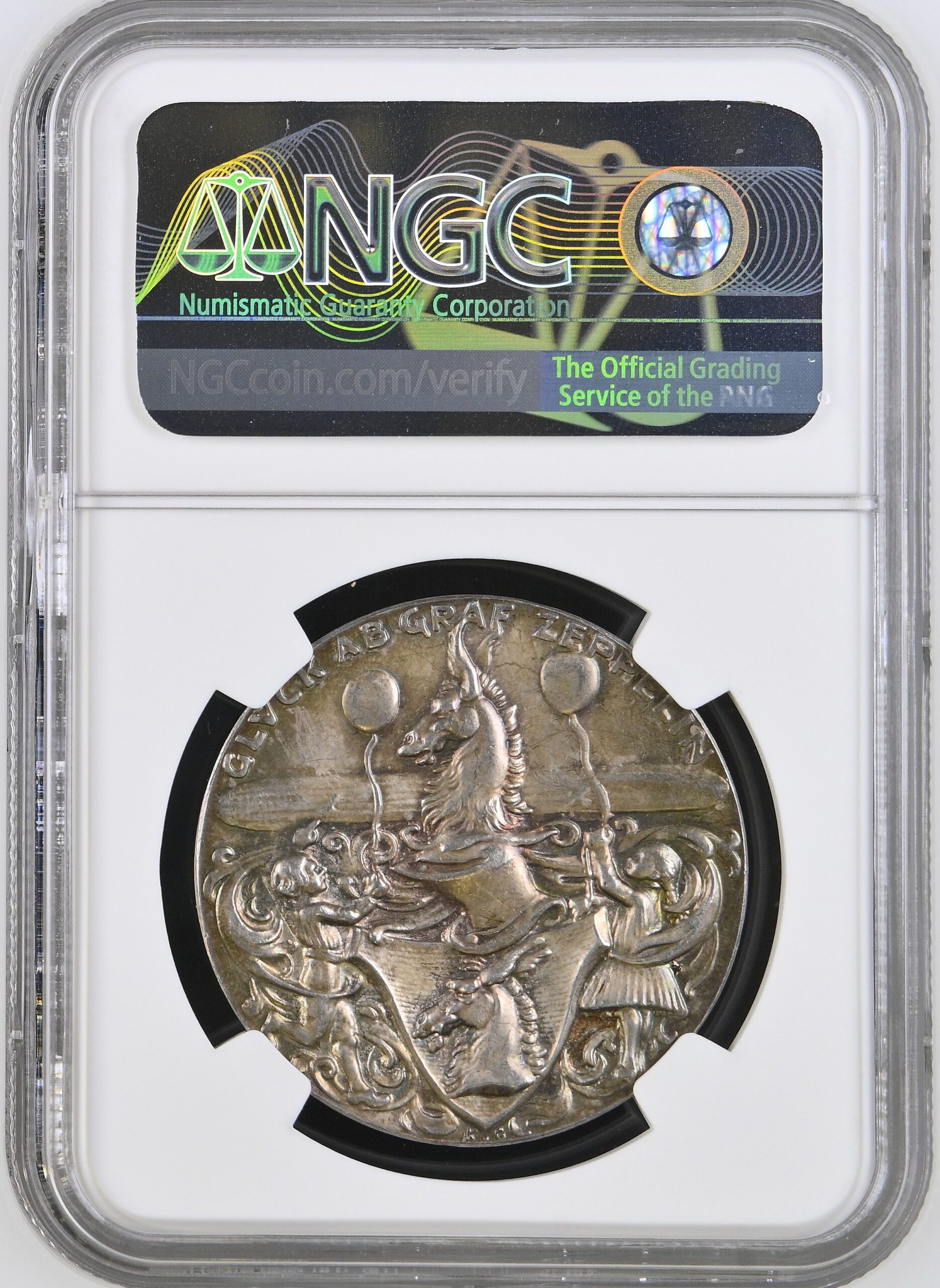 Germany 1928 Graf Zeppelin silver medal