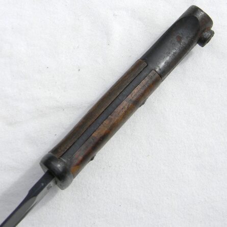 Germany WW2 K98 bayonet made by WKC Waffenfabrik G.m.b.H (44 cvl) dated 1944; original scabbard, matching serials; rare UNUSED - Image 14