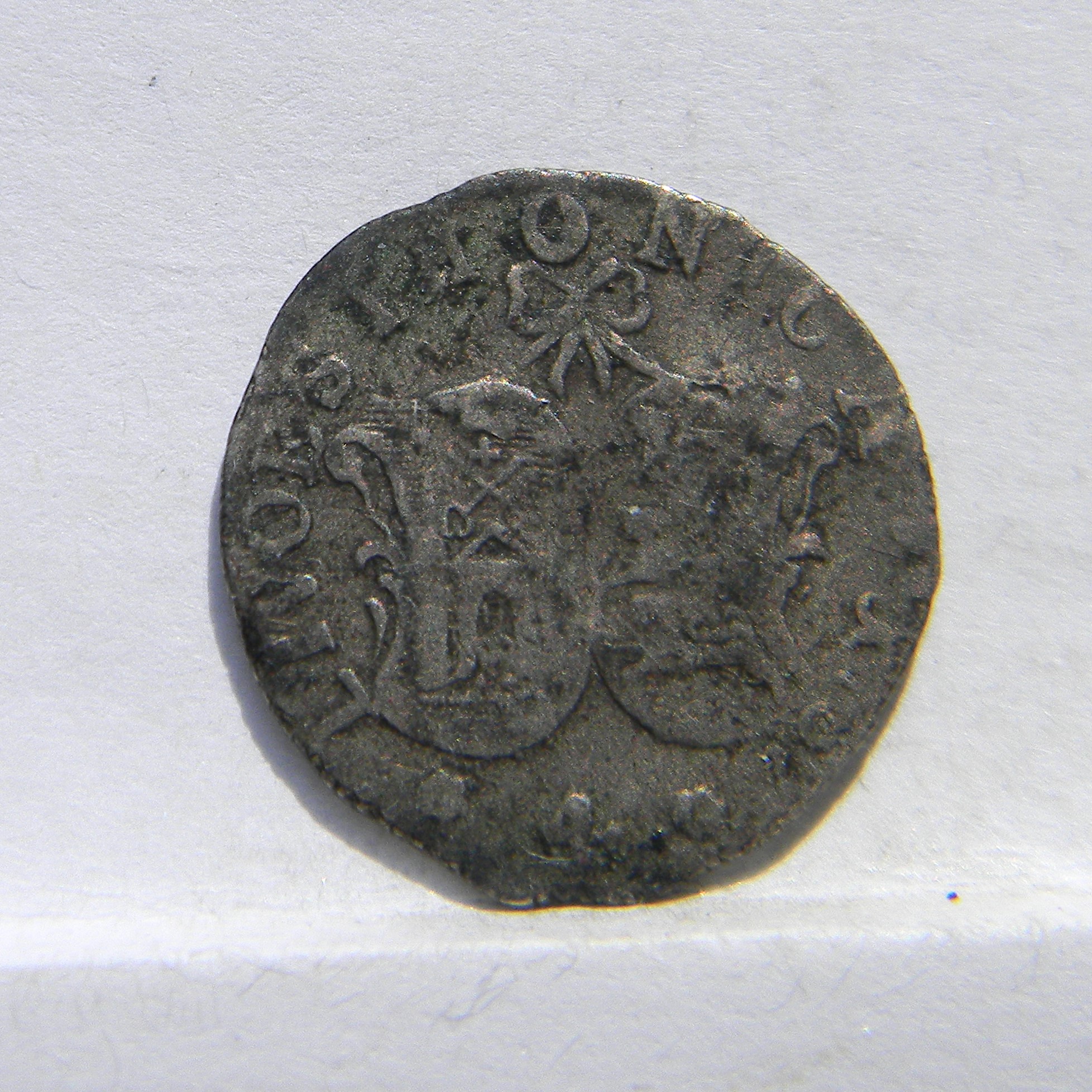 Livonia Estonia 1757 silver 4 Kopeks