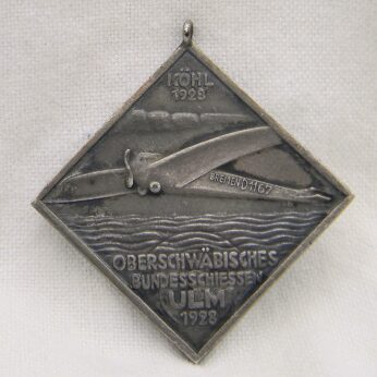 Germany 1928 silver shooting medal