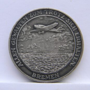 Germany 1928 Bremen flight silver medal