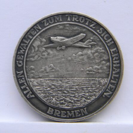 Germany 1928 Bremen flight silver medal