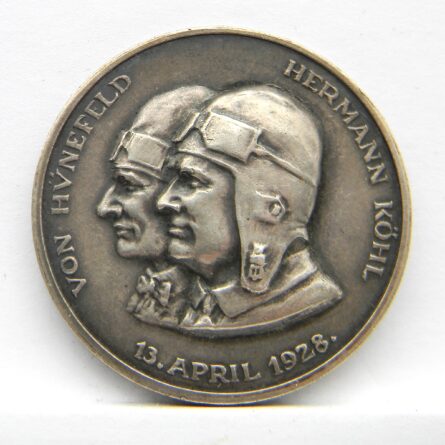 Germany 1928 Bremen flight silver medal