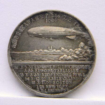 Germany airship LZ126 1924 silver medal
