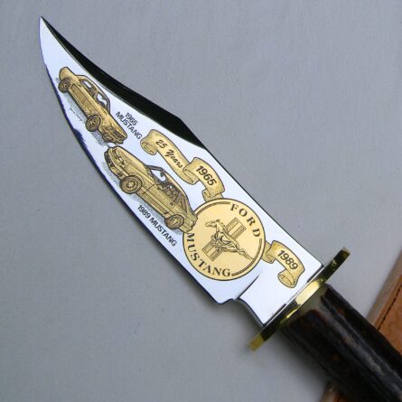 Aurum Etchings 1989 Ford Mustang knife