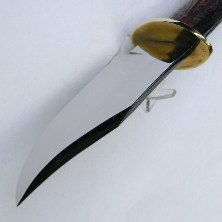 Aurum Etchings, USA rare 1989 Ford Mustang commemorative knife, 24K gold etched blade, sambar stag handle, sheath - Image 9