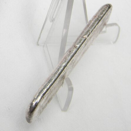 Vintage British Hong Kong Two Tael bank silver ingot, “old-school” poured and die-struck bar; scarce type - Image 9