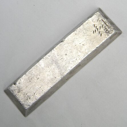 Scarce Annan (ancient Vietnam) 1800th 10 Lang/Liang (tael) 378gm silver ingot; rare large “silver boat” bar type; nicely toned with original patina - Image 2