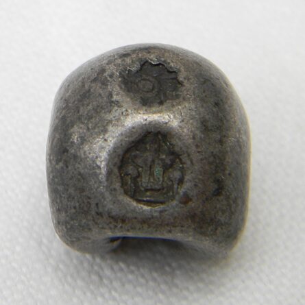 THAILAND, scarce Rama III era (1824-1851) silver 1 Baht "bullet money" 15.3 gm, toned XF - Image 4