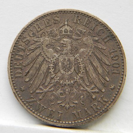 Germany Prussia 1901 silver 2 Mark