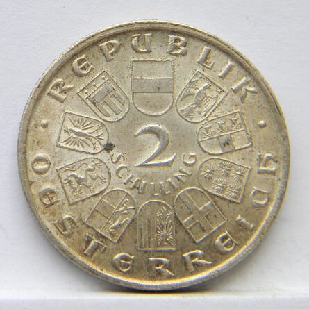 Austria 1928 silver 2 Schilling