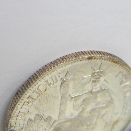 French Indo-China, colonial coinage large 1907-A silver Piastre; attractive XF+ - Image 4