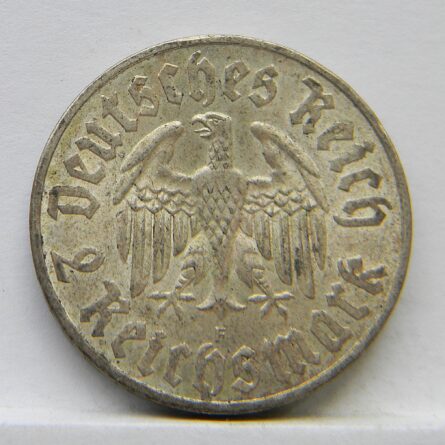 Germany 1933F silver 2 Mark