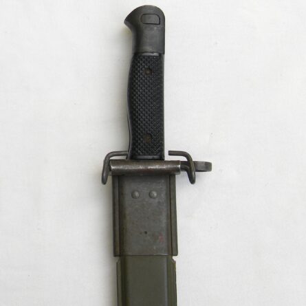 Vietnam War era US GEN CUT 1960th M1917 bayonet for 12-gauge trench gun, original BA Inc. scabbard, rare UNUSED - Image 3