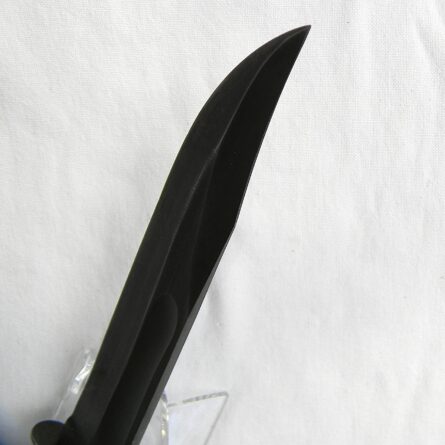 Rare early WW2 “red spacer” PAL Cutlery USN US Navy MK2 fighting knife, orig GI-initialed U.S.N. leather scabbard; excellent - Image 12