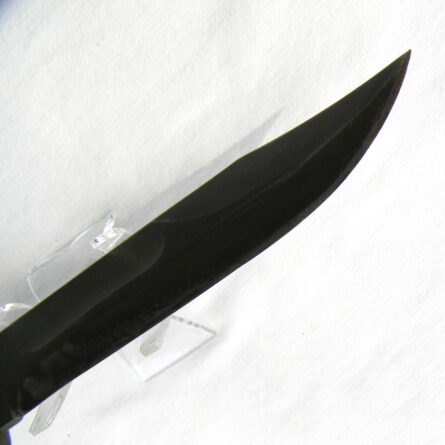 Rare early WW2 “red spacer” PAL Cutlery USN US Navy MK2 fighting knife, orig GI-initialed U.S.N. leather scabbard; excellent - Image 13