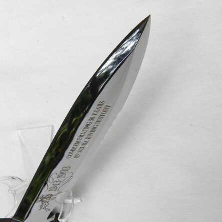 Wenoka, Japan 1943-1993 50 years of Scuba Diving History commemorative dive knife; rare NIB - Image 10