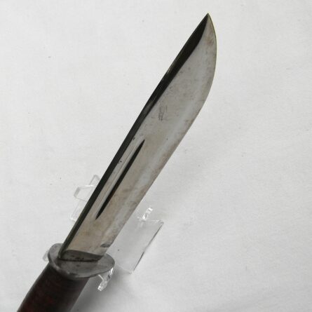 USA WW2 era Cattaraugus Quartermaster Knife model 225Q fighting knife, original scabbard; rare UNUSED - Image 10