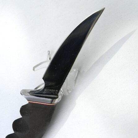 GERBER USA 1970th 450 Hunter-Skinner knife, Du Pont Cushion Grip handle, original sheath - Image 6