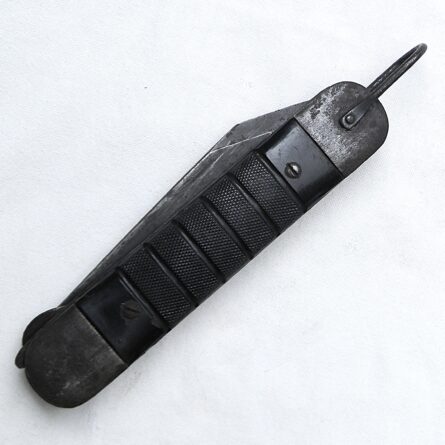 WW2 era scarce Colonial Cutlery huge folding knife from US Navy/Air Corps pilot's survival kit, scarce original USN pouch included - Image 8