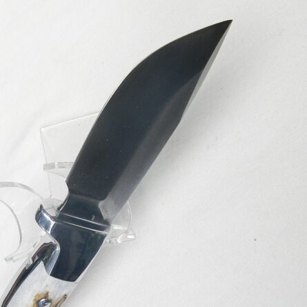 Rudy Ruana, USA vintage model 6BD Skinner knife, original sheath; rare UNUSED - Image 9