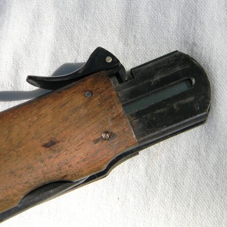 Germany WW2 original late-war takedown SMF Model 2 Luftwaffe/paratrooper "gravity knife" (Fallschirmjäger-Messer); rare transitional type - Image 11