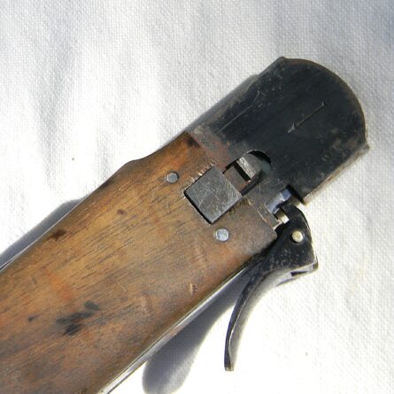 Germany WW2 original late-war takedown SMF Model 2 Luftwaffe/paratrooper "gravity knife" (Fallschirmjäger-Messer); rare transitional type - Image 12