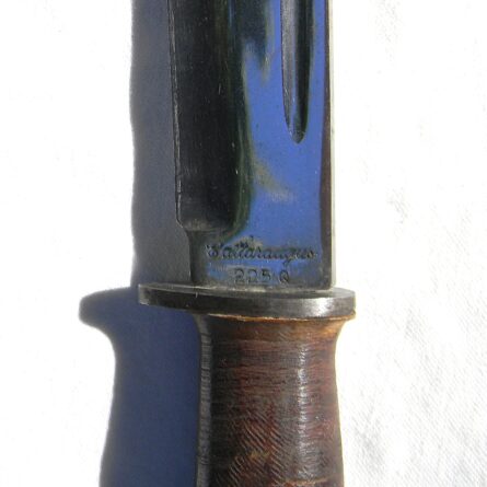 USA WW2 Cattaraugus 225Q Quartermaster Knife, original scabbard; great condition - Image 7