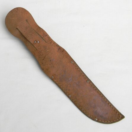 WW2 era Western Cutlery "Baby Shark" USAF Pilot Knife, rare early-issue bronze/aluminum fittings type, original scabbard - Image 3