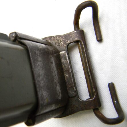 USA WW2 Utica Cutlery M1 bayonet for Garand rifle, NOT a cut-down, orig M7 composition scabbard - Image 15