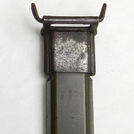 USA WW2 Utica Cutlery M1 bayonet for Garand rifle, NOT a cut-down, orig M7 composition scabbard - Image 14