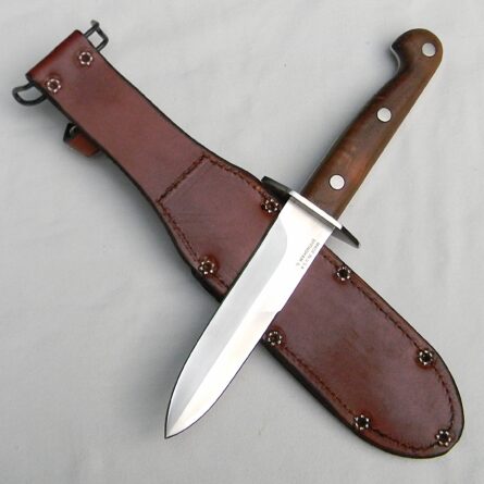 Ek Knives US-made 1990th model WD-10 AUSSIE BOWIE fighting knife, original sheath; rare NIB - Image 5
