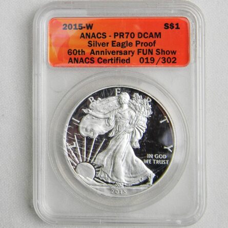 USA 2015W $1 Silver Eagle PR70DCAM