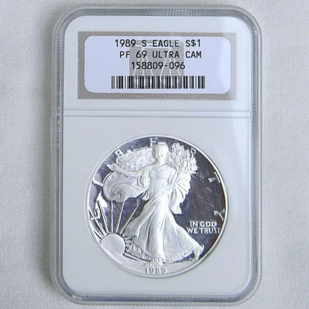 USA 1989S $1 Silver Eagle proof