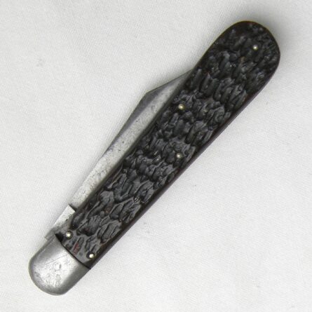 USA WW2 Schrade early 1st model PRESTO paratrooper automatic knife, early jigged bone "large" handle type - Image 4
