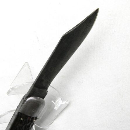 USA WW2 Schrade early 1st model PRESTO paratrooper automatic knife, early jigged bone "large" handle type - Image 12