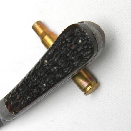 USA WW2 Schrade early 1st model PRESTO paratrooper automatic knife, early jigged bone "large" handle type - Image 14