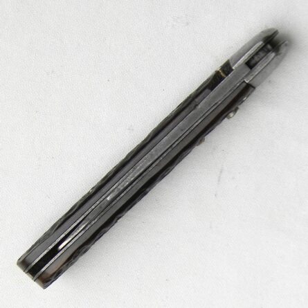 USA WW2 Schrade early 1st model PRESTO paratrooper automatic knife, early jigged bone "large" handle type - Image 5