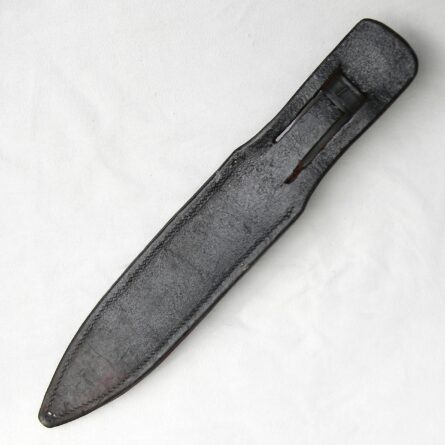 Original WW2 era "private purchase" type fighting knife with cast aluminum handle, orig scabbard; scarce type - Image 3