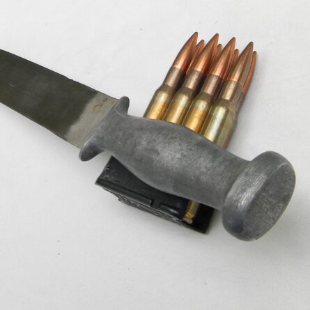 Original WW2 era "private purchase" type fighting knife with cast aluminum handle, orig scabbard; scarce type - Image 11