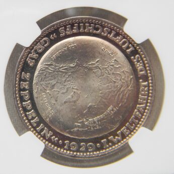 Germany Graf Zeppelin airship 1929 flight silver medal