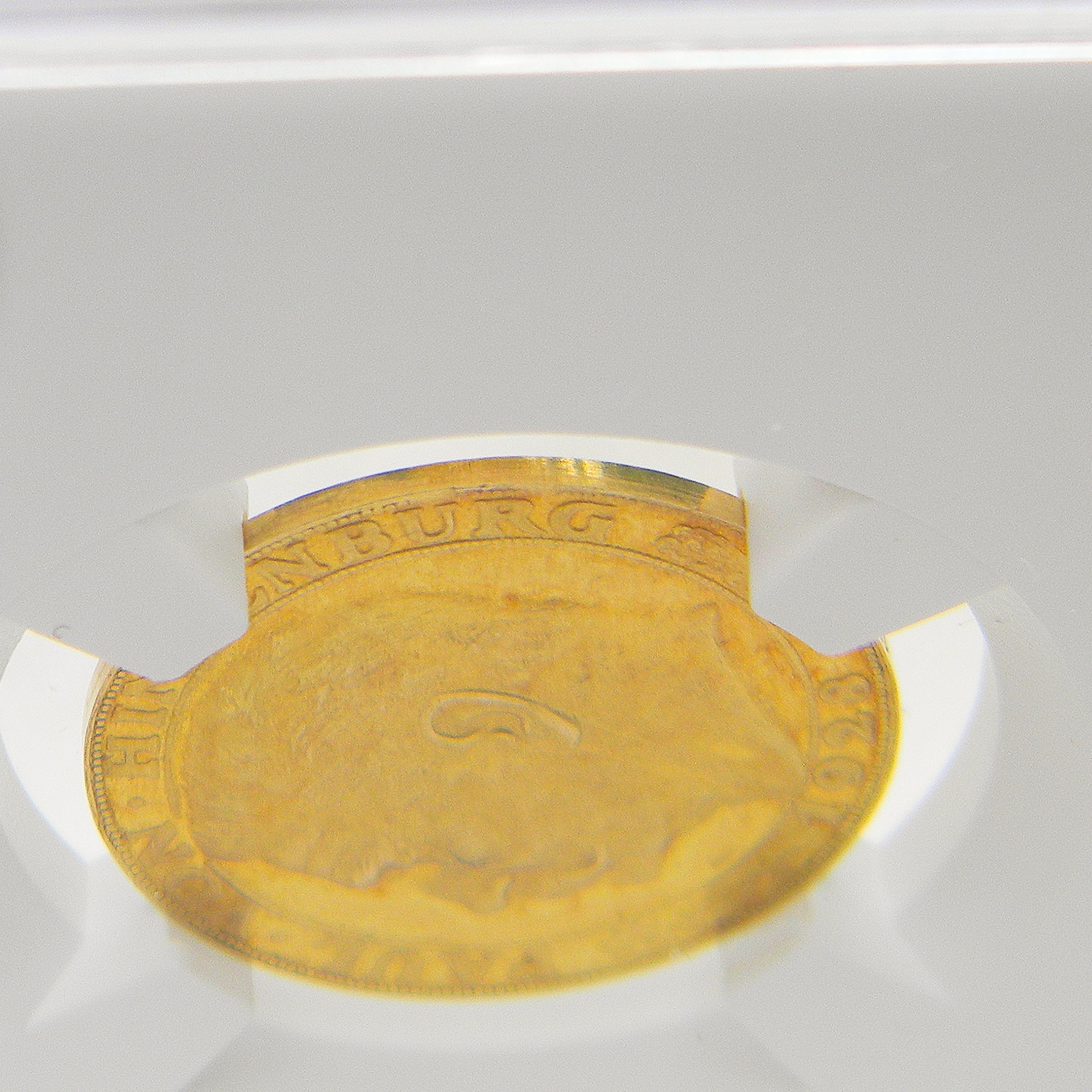 Germany rare 1928 Hindenburg gold 10 Mark pattern by Karl Goetz (K-415 medal); NGC graded PF65 Cameo - Image 6