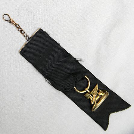 gold sphinx fob pendant