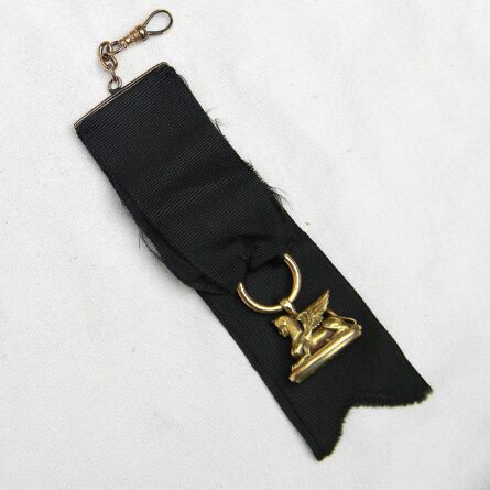 gold sphinx fob pendant